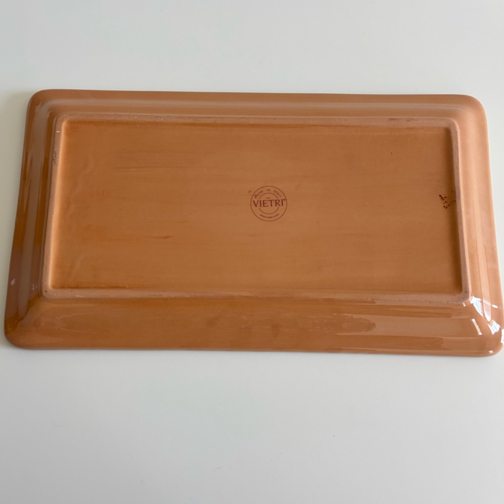 Vietri Ceramic Christmas Santa Tray - Picture 6 of 7